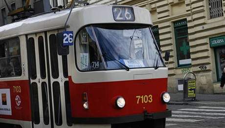 Praská tramvaj - ilustraní foto.